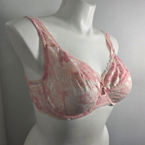 Victorias Secret Body Full Cup Lace Bra 42C Purest Pink - Picture 2 of 5